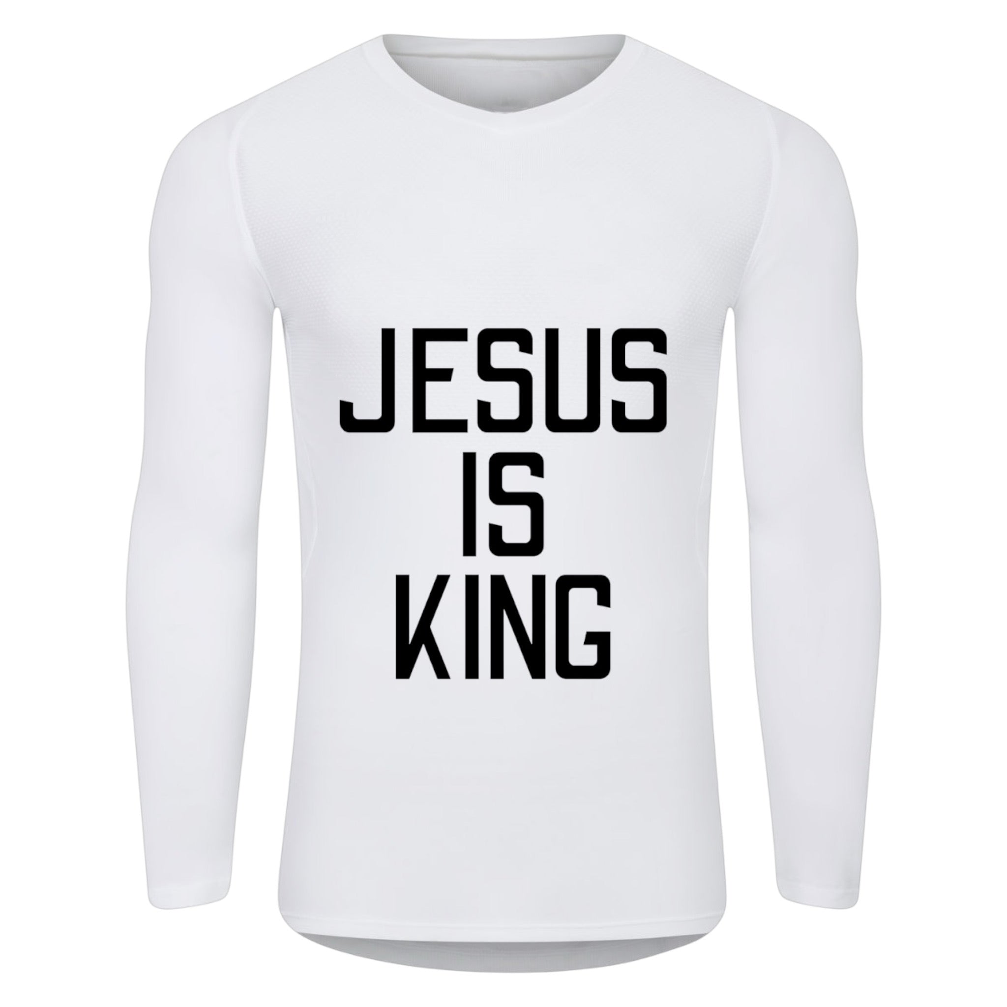 Jesus Is King Base Layer White/Black