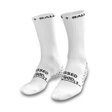 Blessin Cross Grip Socks White