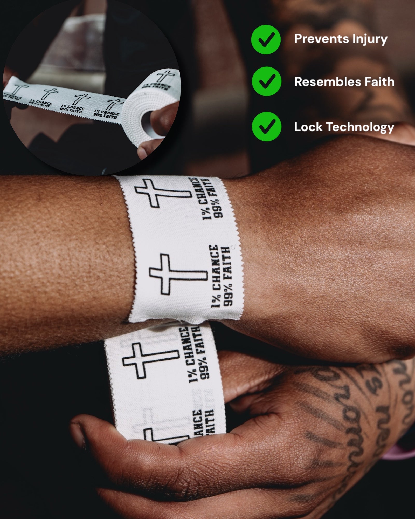 Cross Wrist Tape