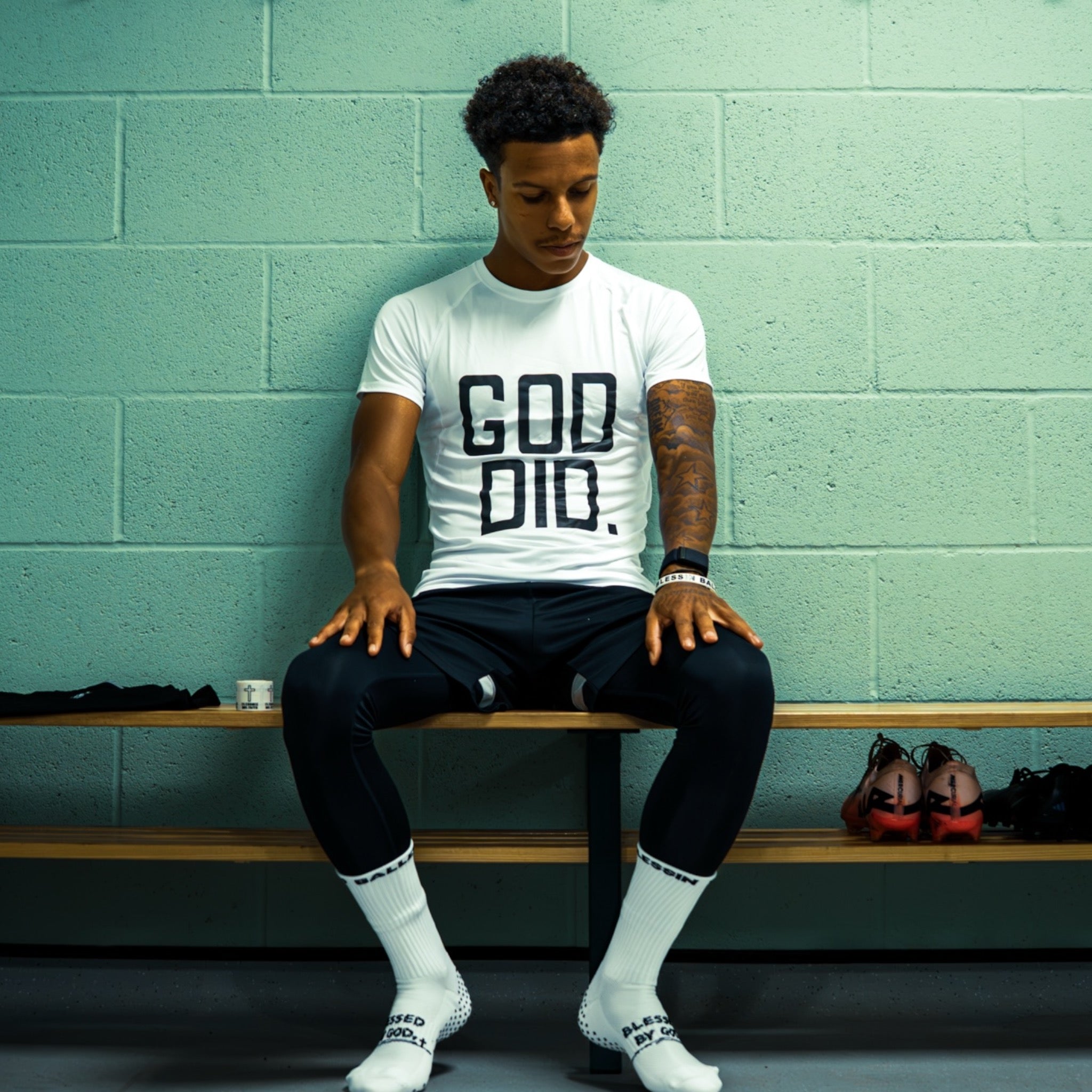 God Did. Base Layer White/Black