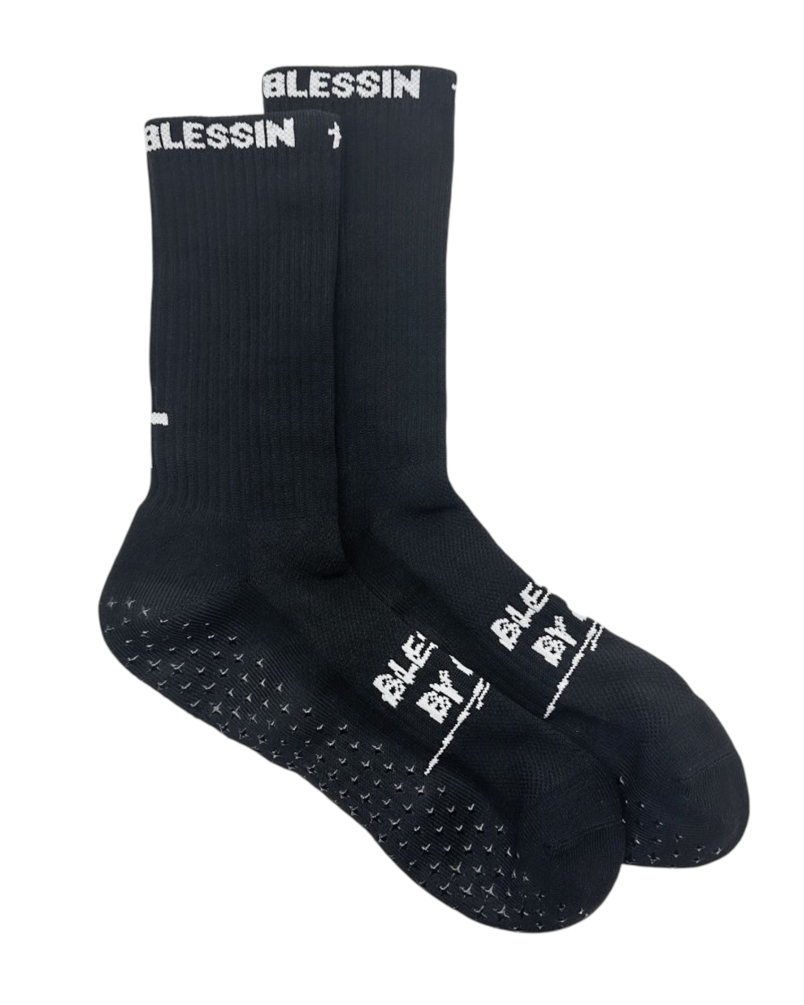 Blessin 2.0 Cross Grip socks Black/White