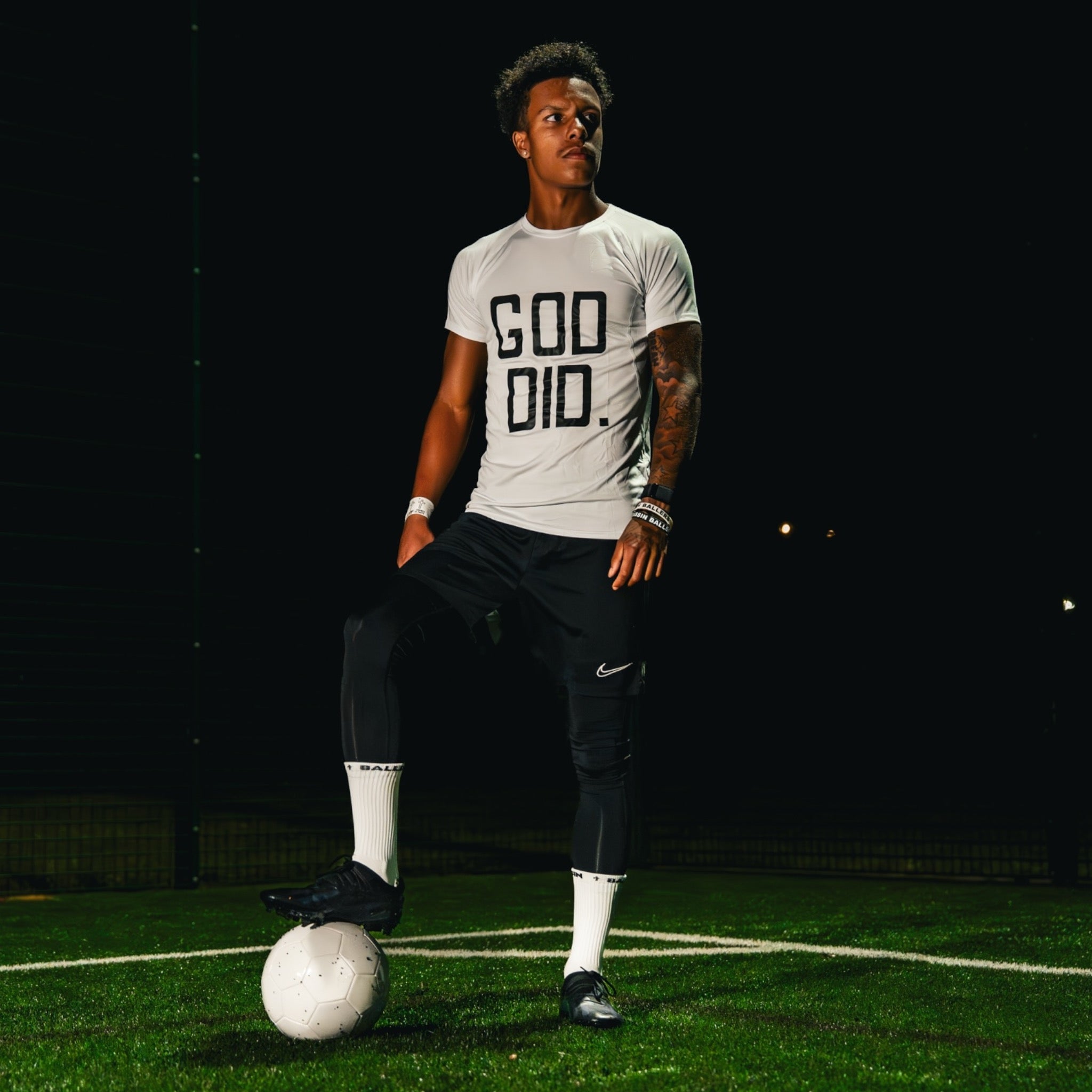 God Did. Base Layer White/Black