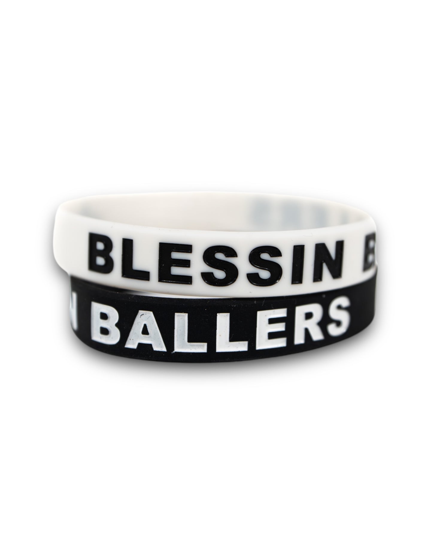 Blessin Ballers Wristband Black & White