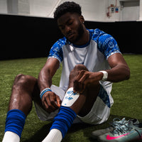 Faith over Fear Shin Pads White/Blue