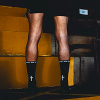 Blessin 2.0 Cross Grip socks Black/White