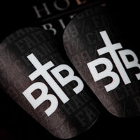 Blessin Ballers ‘1% Chance 99% Faith’ Shin Pads Black/White