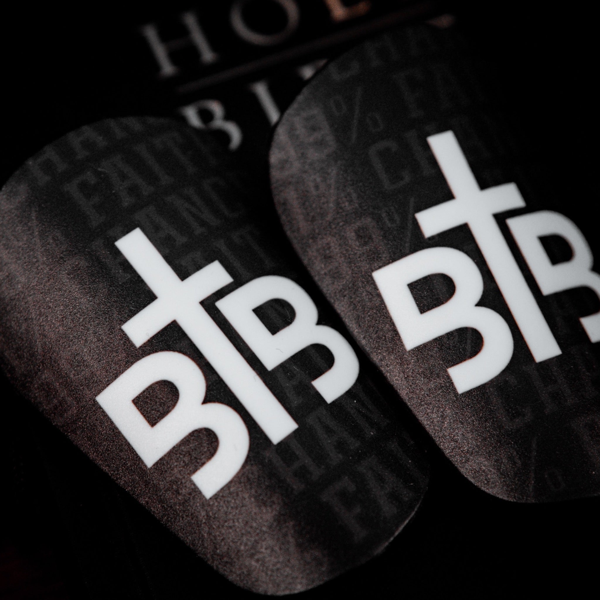 Blessin Ballers ‘1% Chance 99% Faith’ Shin Pads Black/White