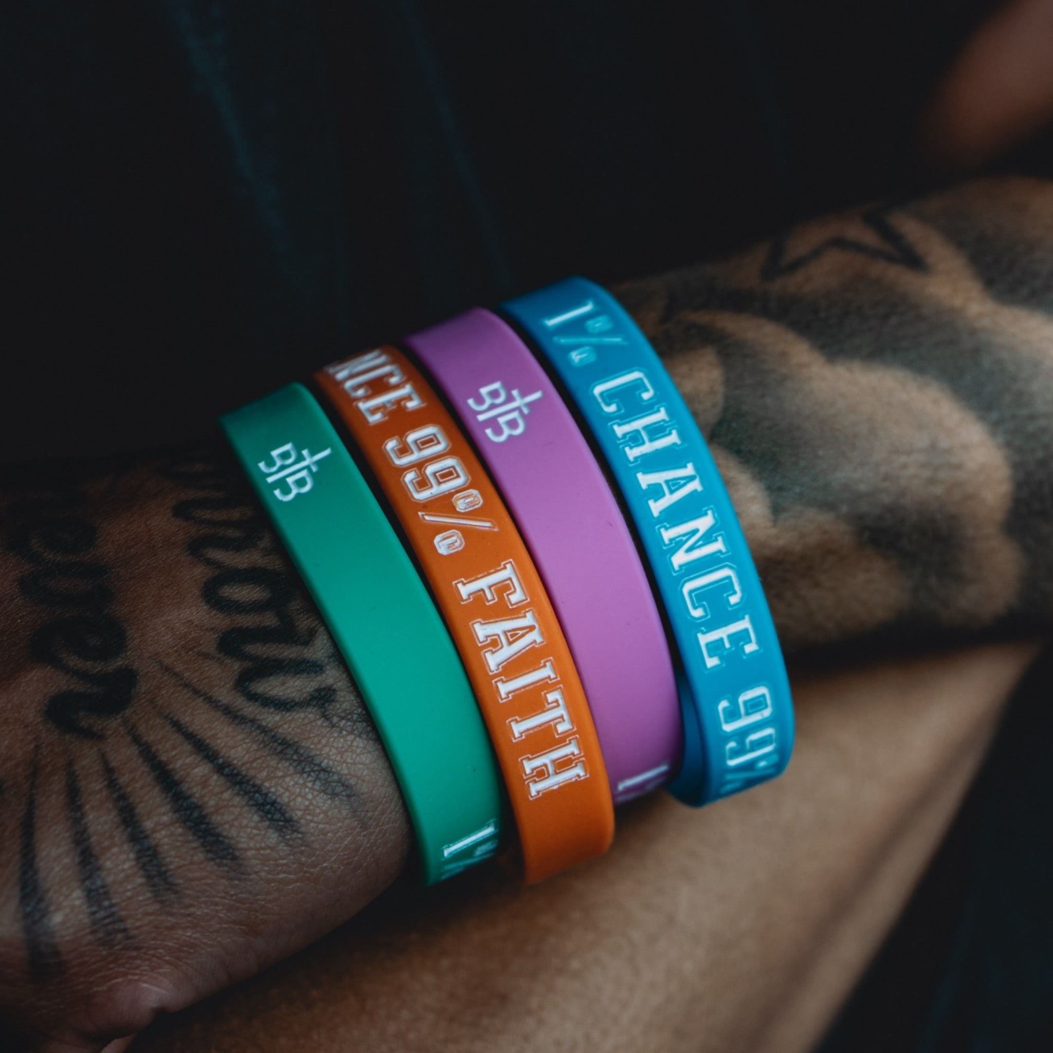 1% Chance 99% Faith Wristbands