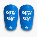 Faith over Fear Shin Pads - Blue