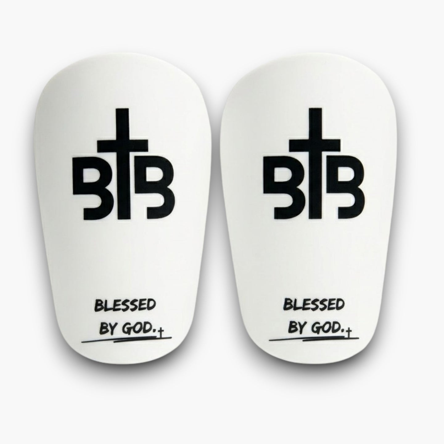 Blessin Ballers White Shinpads