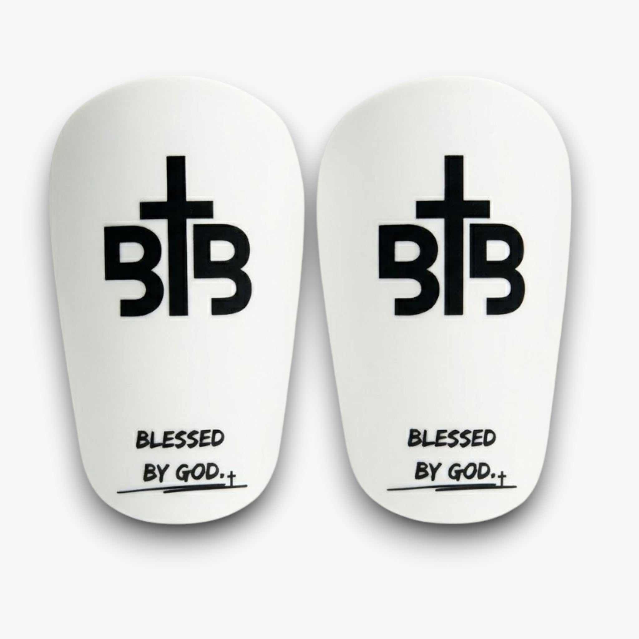 Blessin Ballers White Shinpads