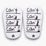 ‘Can’t Can’ Shinpads - White