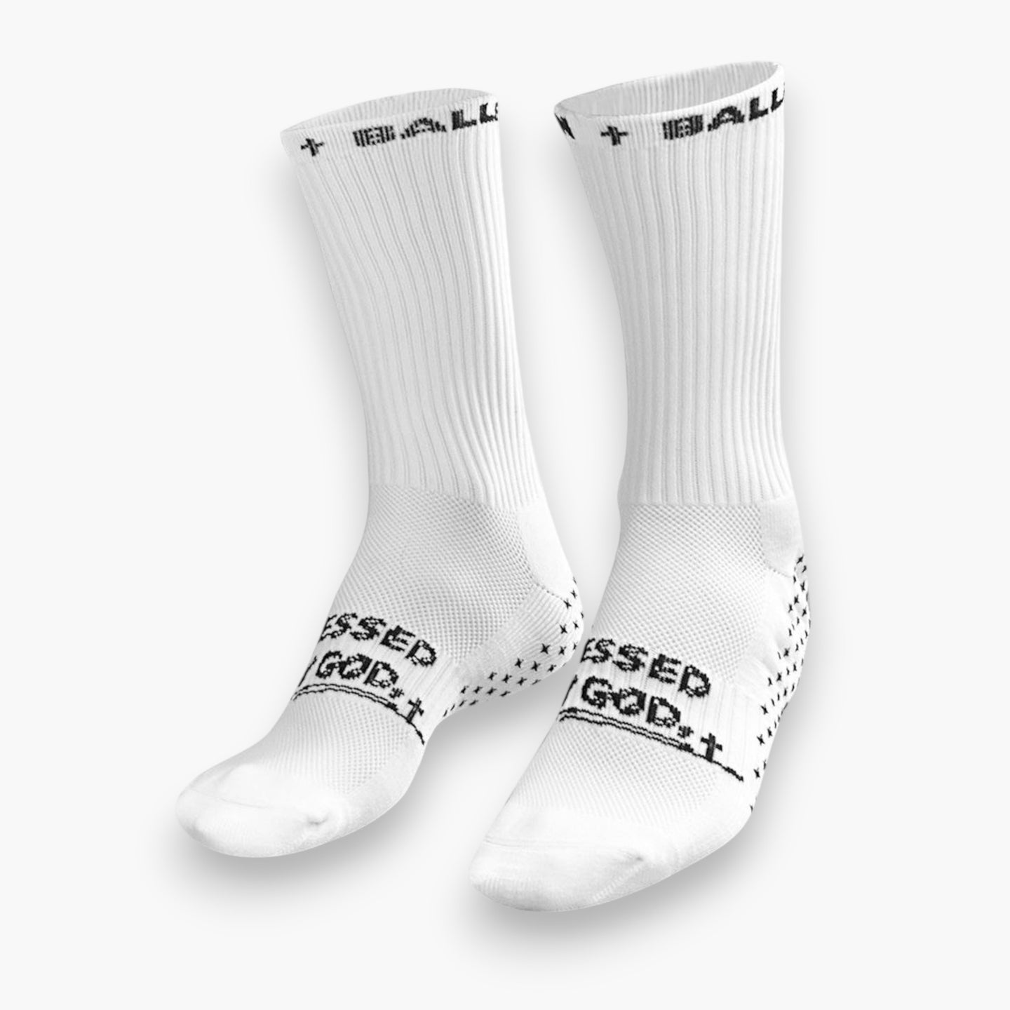 Cross Grip Socks - White