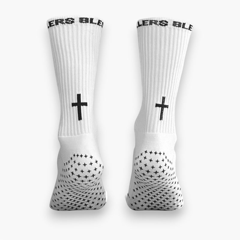 Cross Grip Socks - White